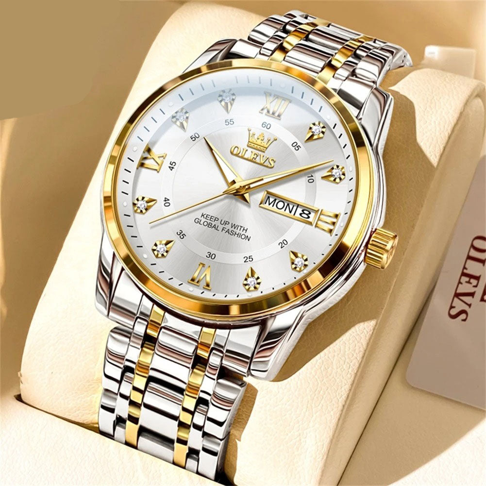 Dinar Brand Luxury Men's Fashion Stainless Steel Watch