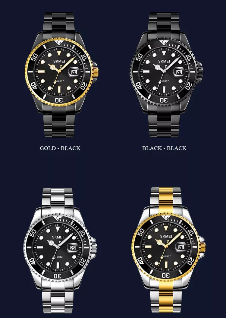 SKMEI 1779 Brand Business Stainless Steel Watch