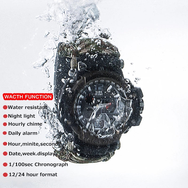 Yuzex Survival Watch, 6 in 1 Paracord Bracelet Compass Watch
