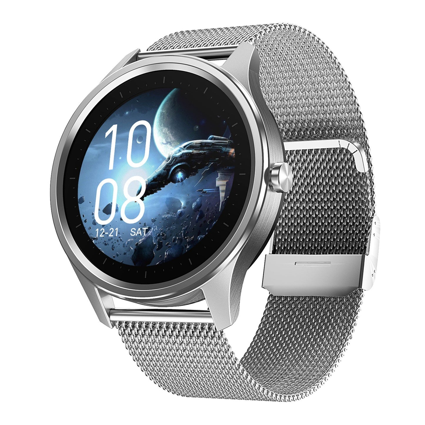 SmartWatch Full Touch Round Screen Heart Rate Fitness Tracker