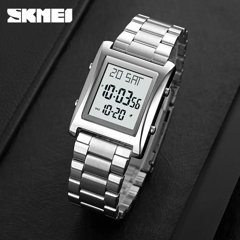 Power Brand Men's Quartz Luxury Stainless Steel Waterproof Wristwatch