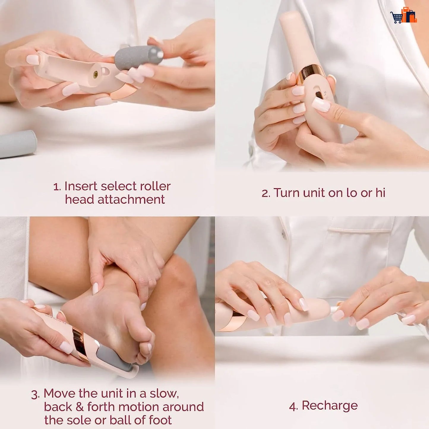 Electric Foot Callus Remover for Feet - Foot Scrubber