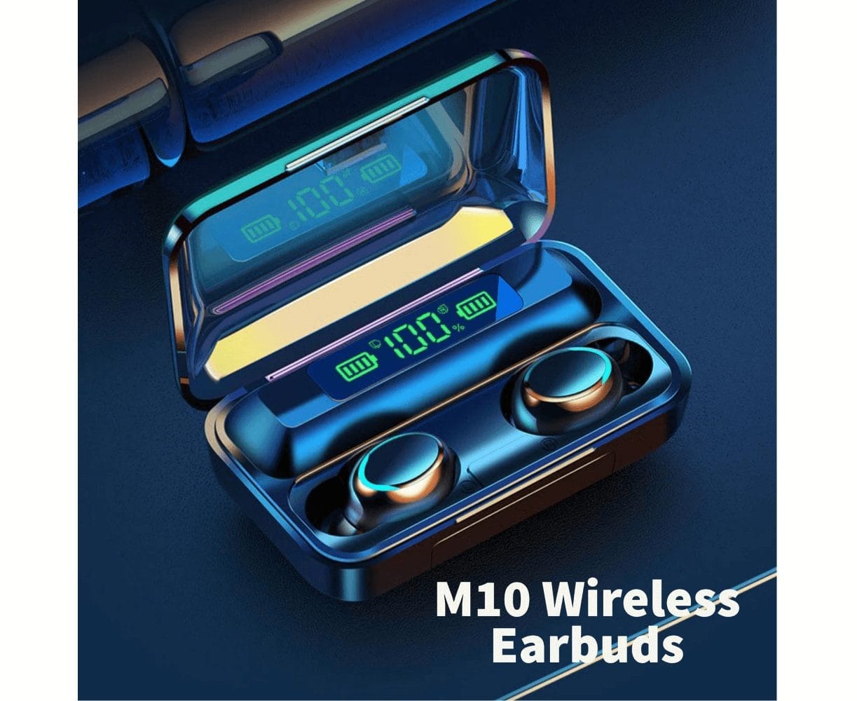 M10 Wireless ear buds Build in Power Bank