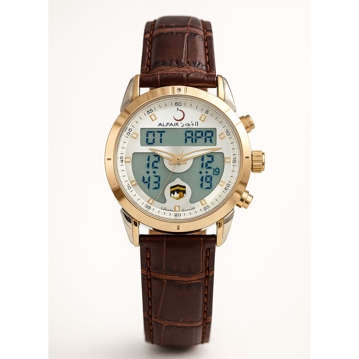 Al-Fajr Classic Dual Time Analog digital wrist watch