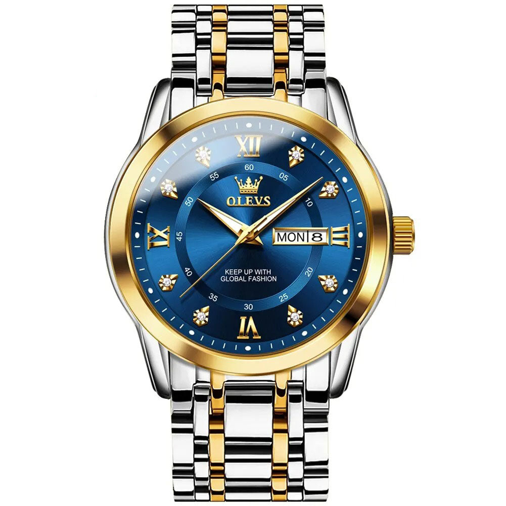 Dinar Brand Luxury Men's Fashion Stainless Steel Watch
