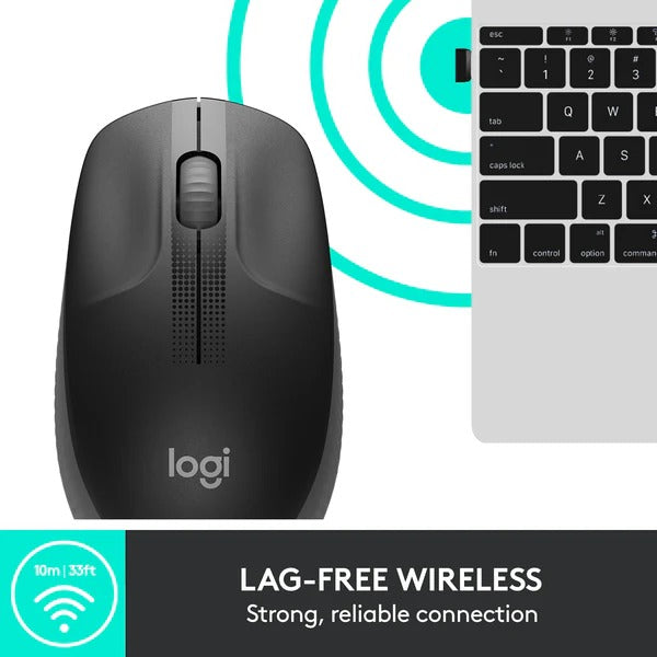 Logitech M190 Full-Size Wireless Mouse Logitech