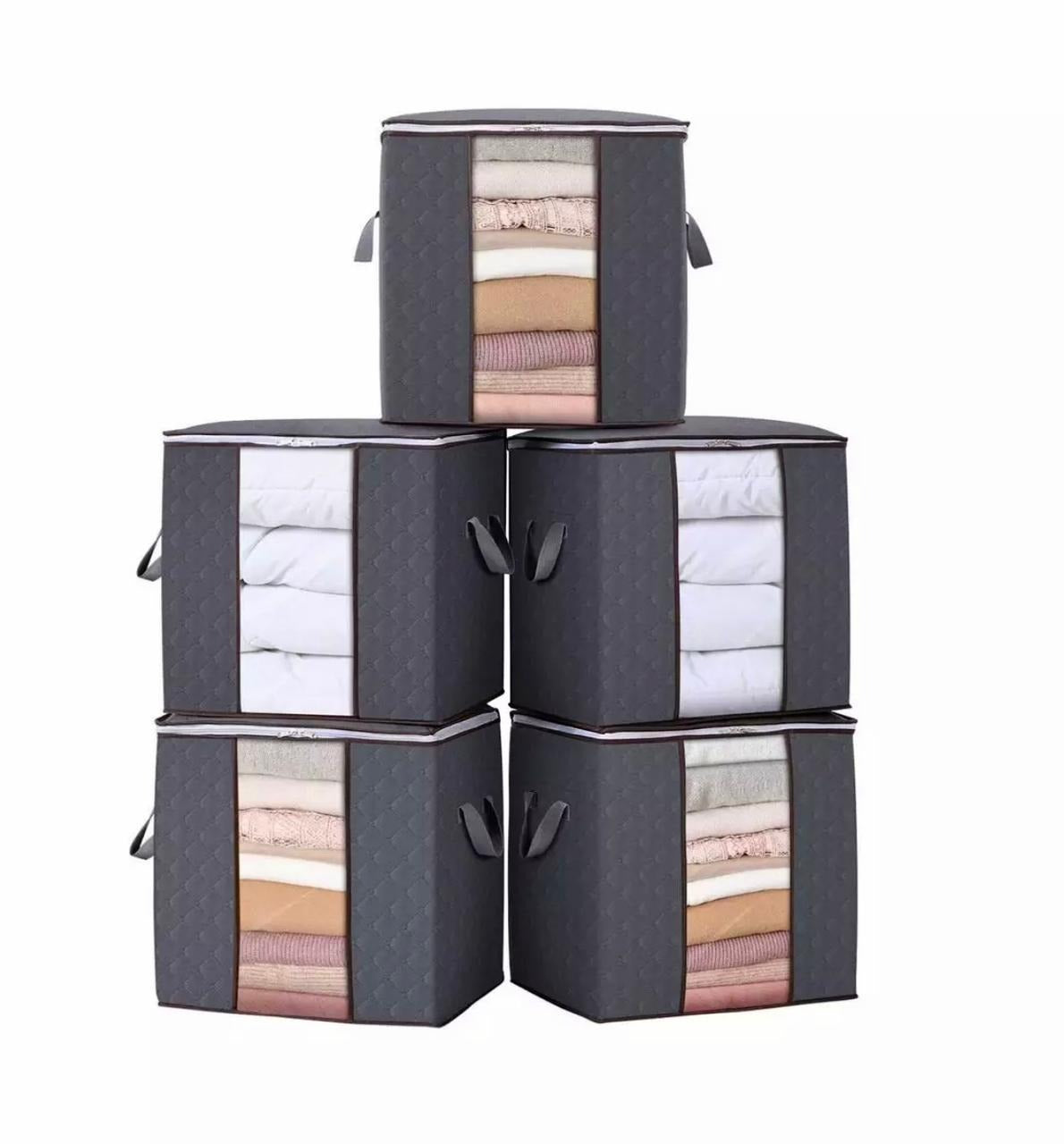 Improved Quality LARGE Storage Bags FOR SHIRTS CLOTHS AND BLANCKETS DOUBLE ZIPPER Organizer Ratings 550