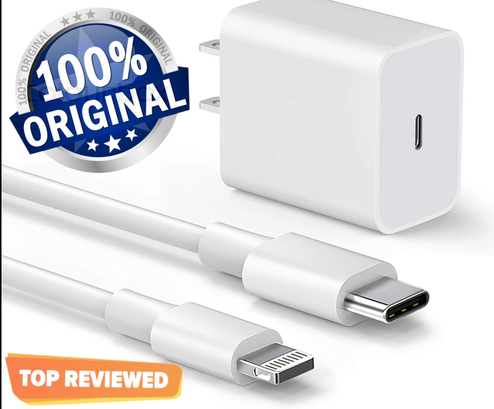 IPhone 20Watt 2pin Original Charger With Cable USB C To Lightening