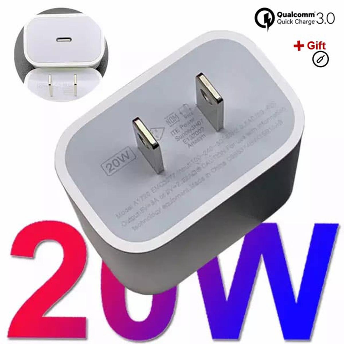 IPhone 20Watt 2pin Original Charger With Cable USB C To Lightening