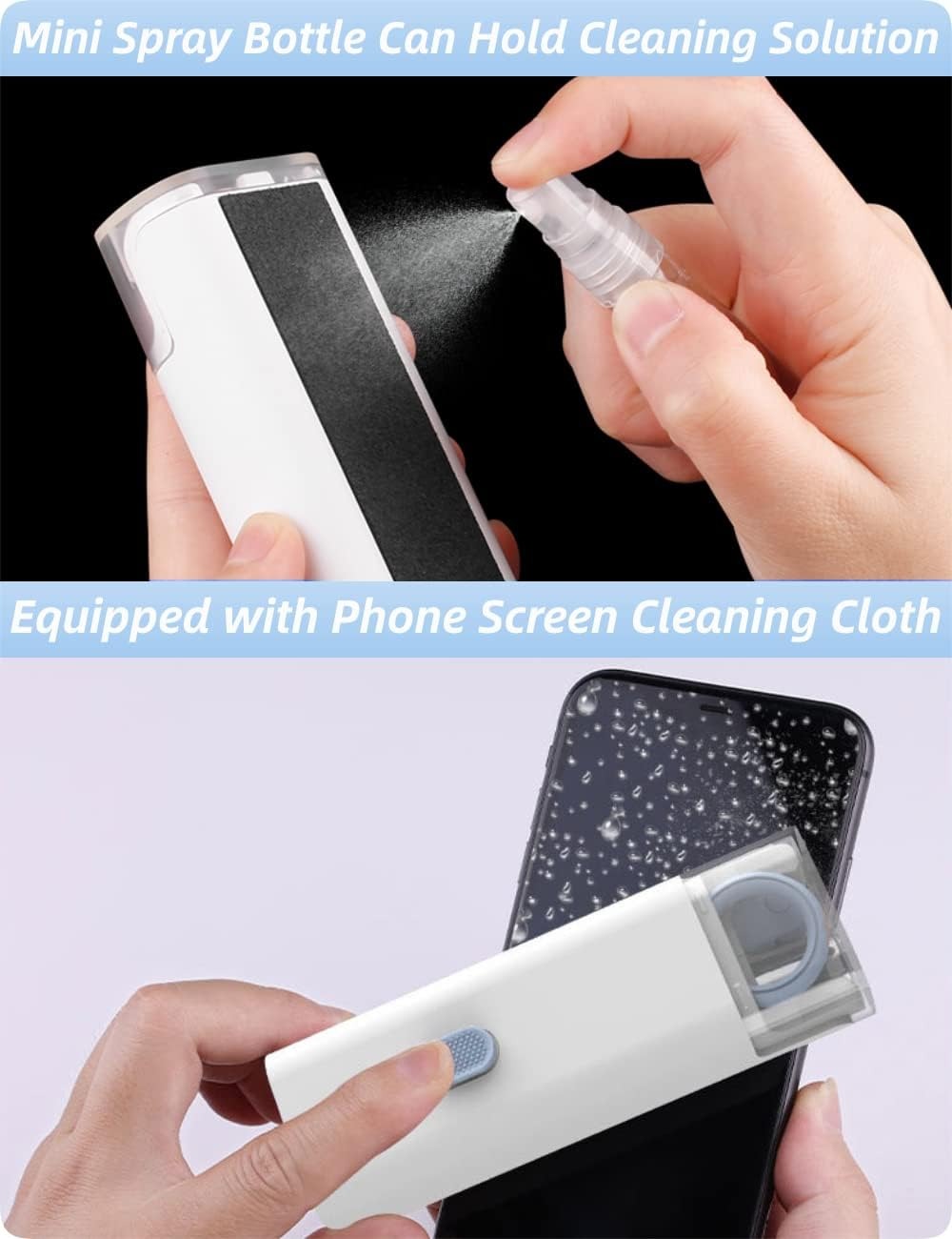 7-in-1 Computer Keyboard Cleaning Brush Kit| Portable 7 in 1 Electronics Keycap Puller Kit|