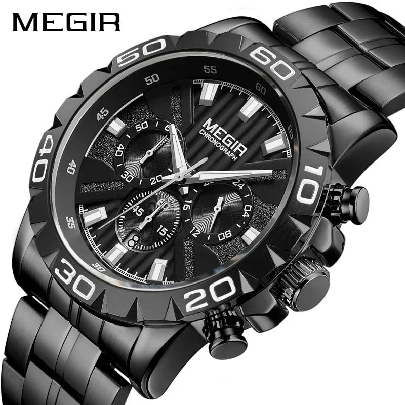 MEGIR 6080 Creative Men Waterproof Chronograph Watch