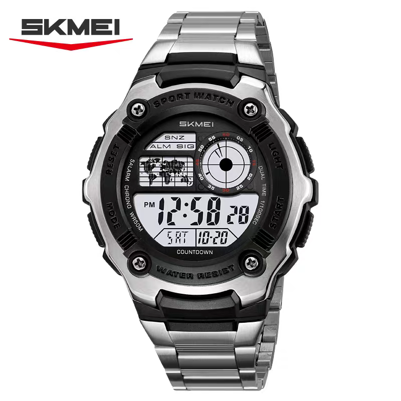 SKMEI Waterproof Stainless Steel Chronograph Watch