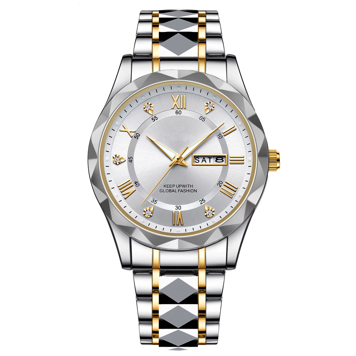 Branded Stainless Steel Business Quartz Watch